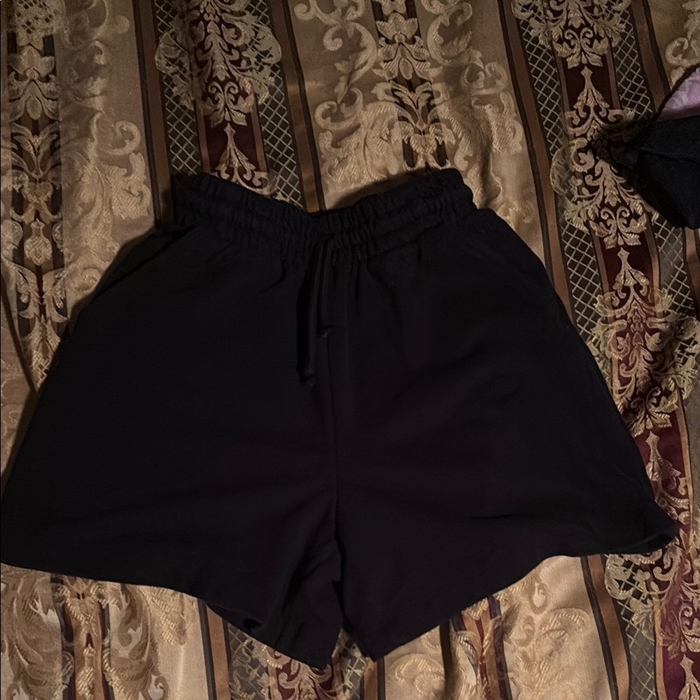 Wild Fable Black Athletic Shorts with Elastic Waistband